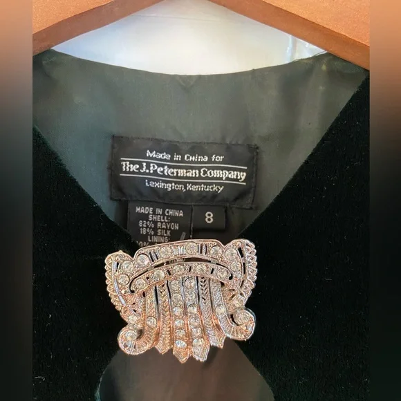 Hunter Green J. Peterman Velvet Dress - Picture 6 of 8